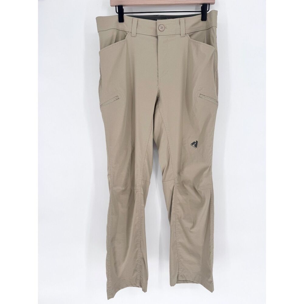 Eddie Bauer Pants Mens 33x30 Khaki First Ascent Hiking Stretch Outdoor